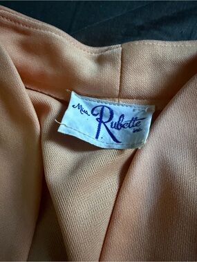 1960’s super vintage Miss Rubette peach dress and jacket. #vintage #1960s